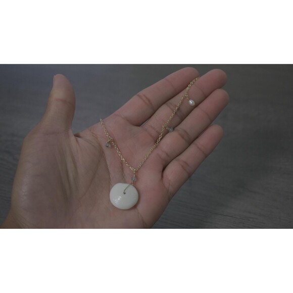 Puka Shell 14k Gold Filled Necklace - Picture 10 of 12